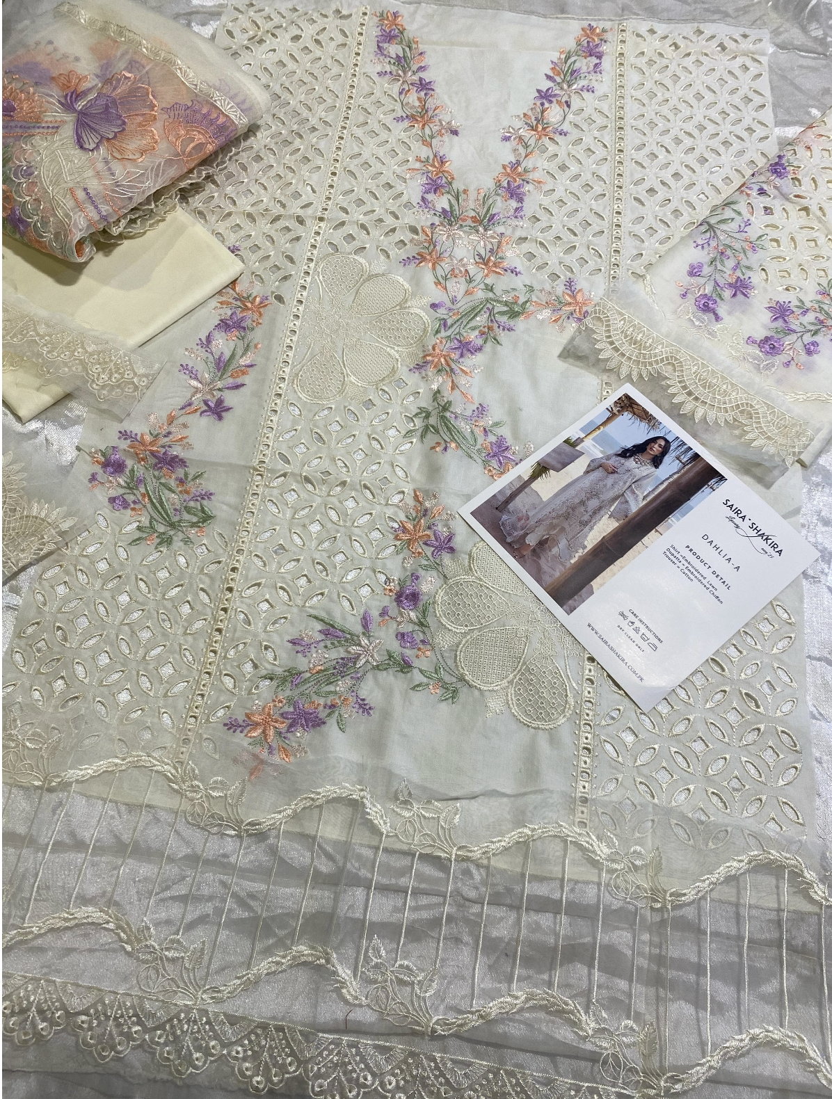 Saira Shakira - Unstitched Luxury Lawn Collection 2025 DAHLIA-A