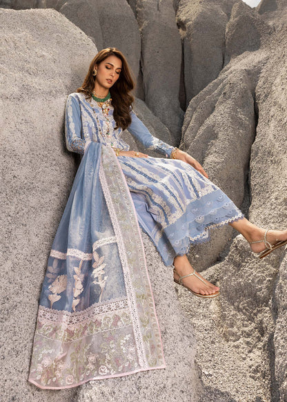 Saira Shakira Embroidered Luxury Lawn Unstitched 3Pc Suit NADINE-A