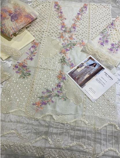 Saira Shakira - Unstitched Luxury Lawn Collection 2025  DAHLIA-A