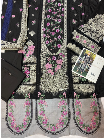 Selaf ELM -04 - Unstitched Luxury Lawn Collection 2025 - \
