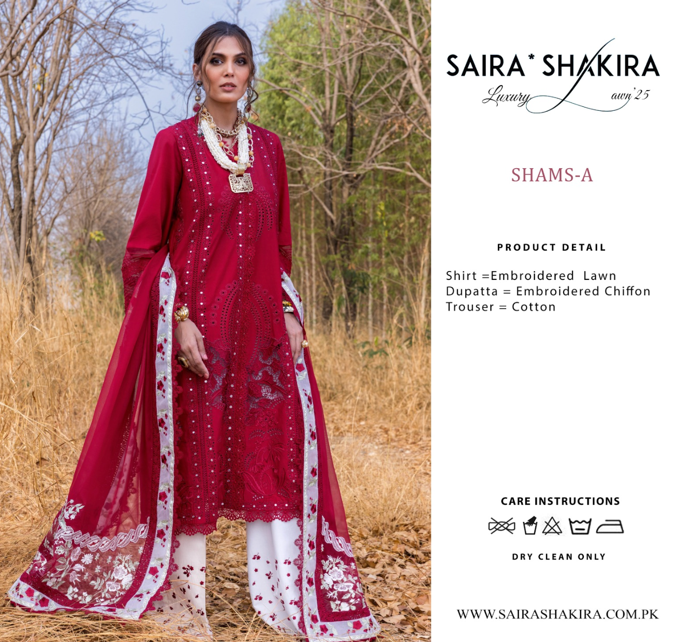 Saira Shakira  SHAMS-A - Unstitched Luxury Lawn Collection 2025 -