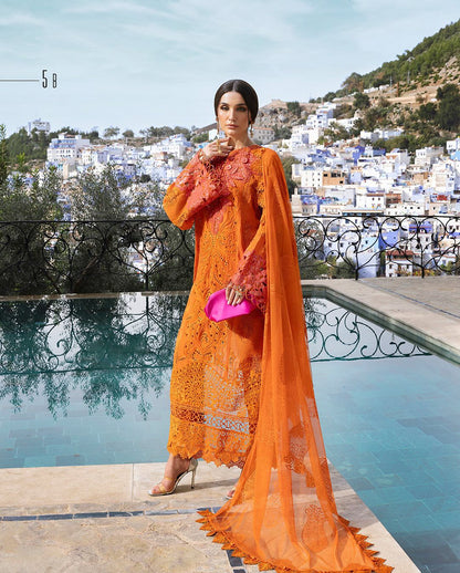 MARIA B  -  LUXURY EMBROIDERED LAWNCOLLECTION - 5B  - UNSTITCHED