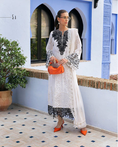 MARIA B  -  LUXURY EMBROIDERED LAWNCOLLECTION - 5A - UNSTITCHED