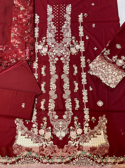 Elaf Embroidered Lawn Suits Unstitched 3 Piece ELH-6B Juliet