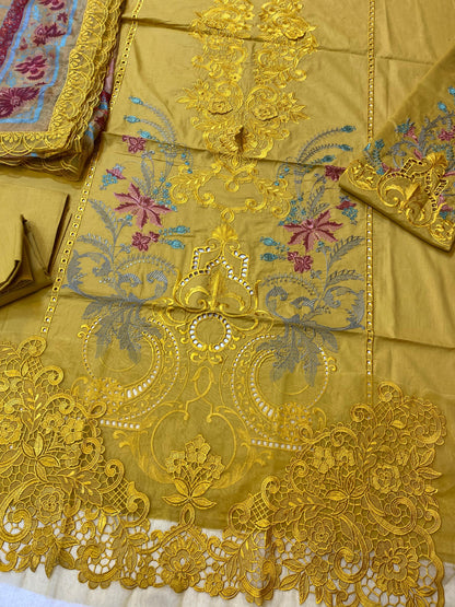 Maria B Embroidered Lawn Suits Unstitched 3 Piece D-06