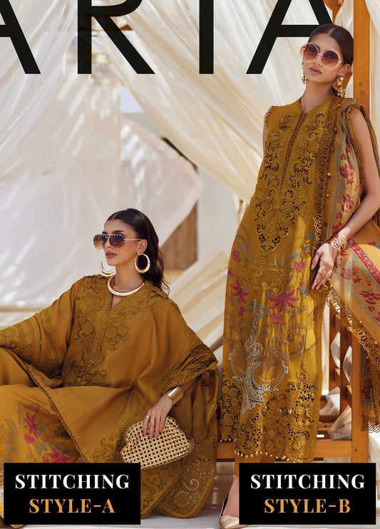 Maria B Embroidered Lawn Suits Unstitched 3 Piece D-06